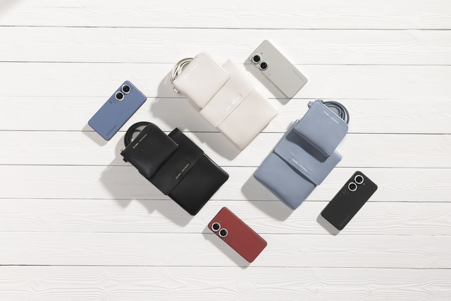 Zenfone 9與BEAMS共同推出黑、白、藍三色環保皮革肩背包。.jpg