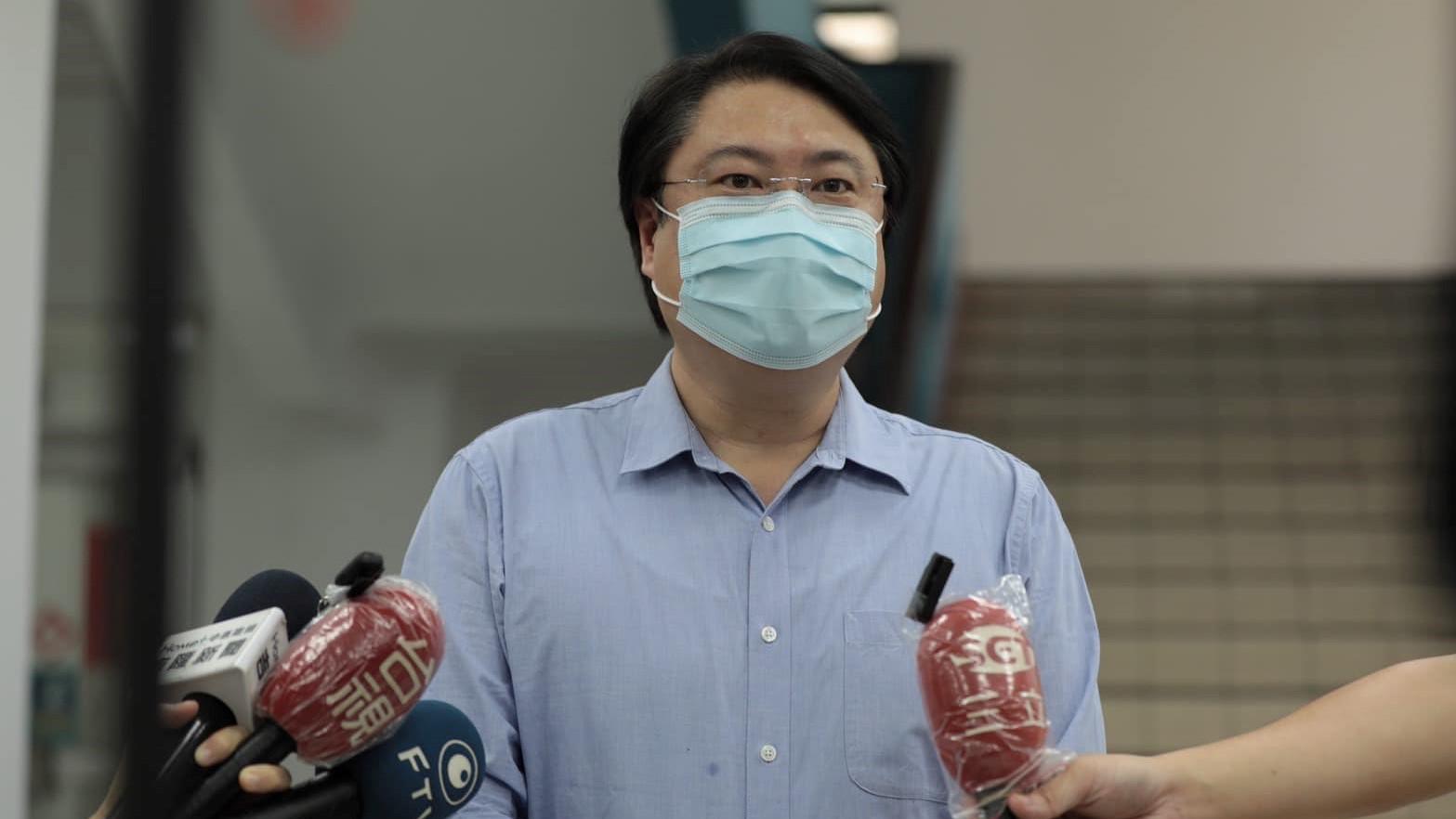 基隆市長林右昌二次確診。翻攝林右昌臉書