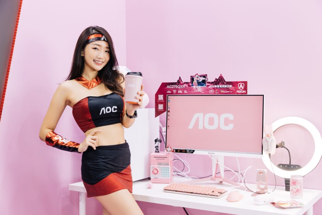 PINK POWER 27吋 AGON AG275QXR電競顯示器