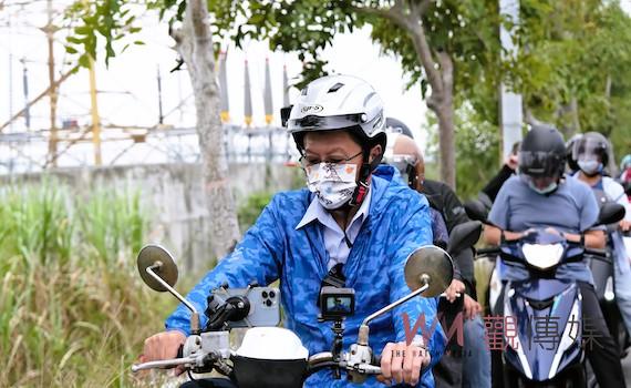 謝龍介親自體會機車族的苦    痛批黃偉哲「路平」很難嗎？