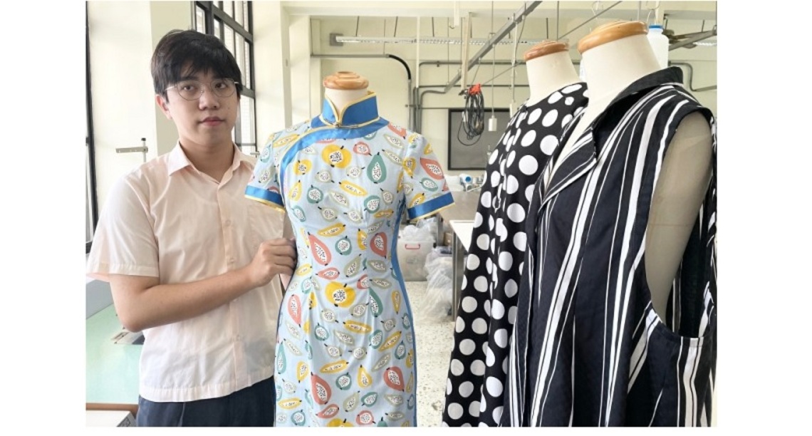 堅持苦練克服困難 三民家商聽障畢業生劉奕武勇奪身障者技能競賽基礎女裝全國第一