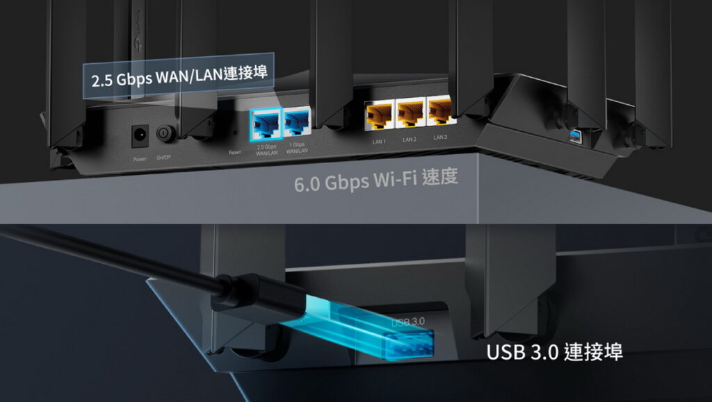 旗艦級飆網新星 TP-Link Archer AX80無線傳輸總速度高達6.0 Gbps,讓連接設備達到最佳效能。