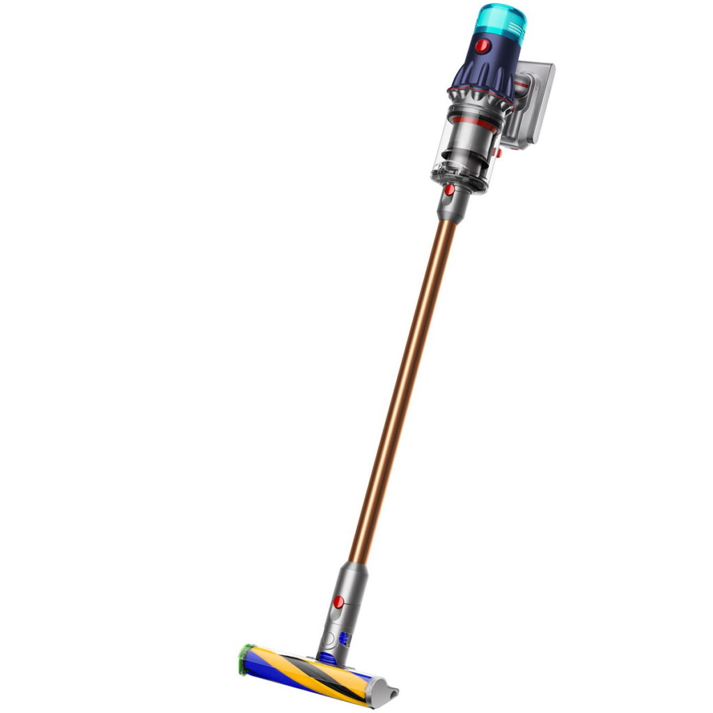 【dyson】V12旗艦光學偵測吸塵器,限時17,900元再送1,111元momo幣與專屬收納架。
