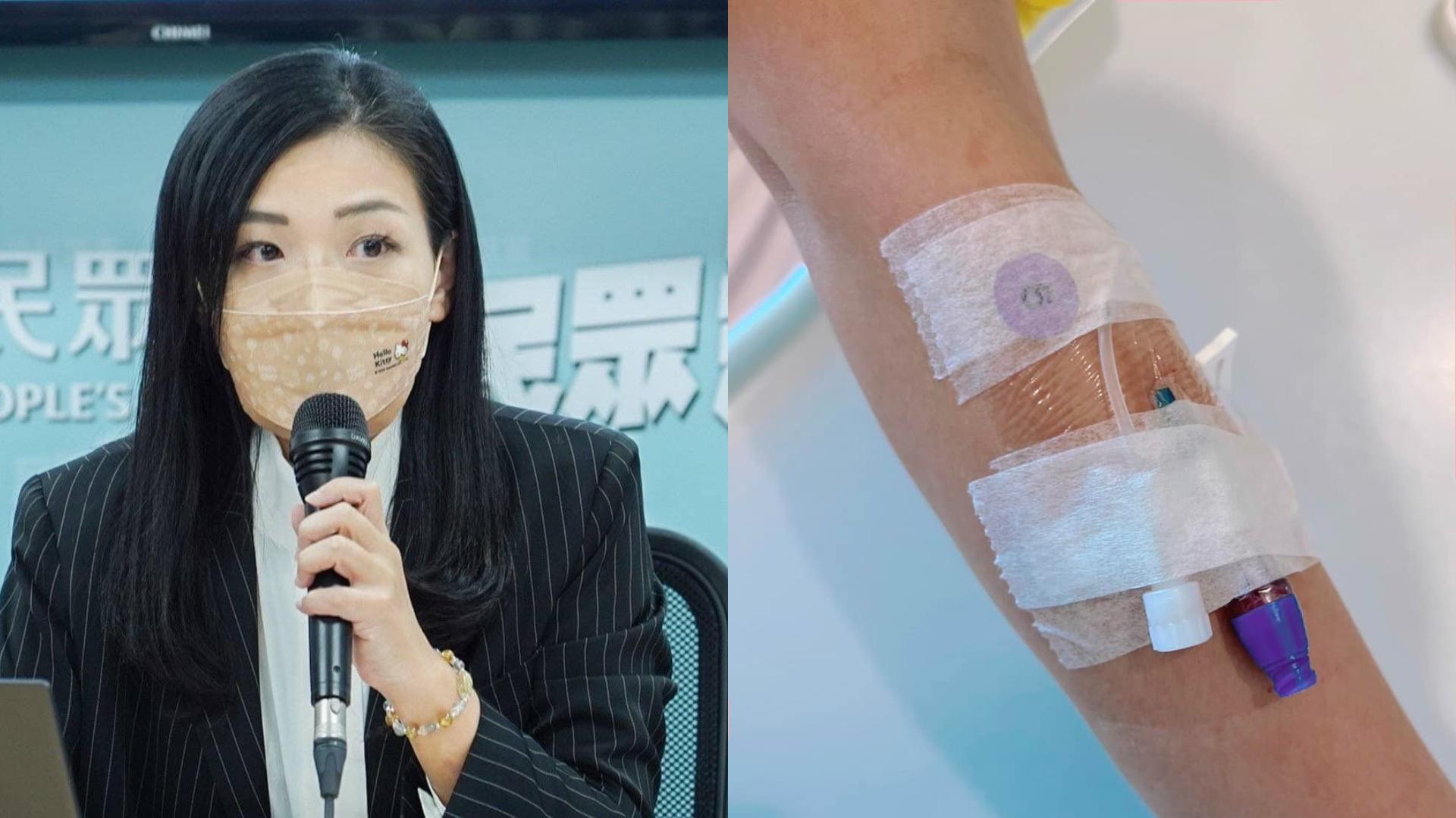 高虹安近來連日風波身心俱疲,昨天送醫住院中。翻攝高虹安臉書