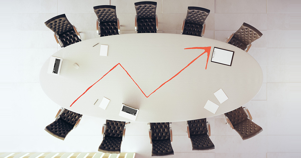 Financial growth concept