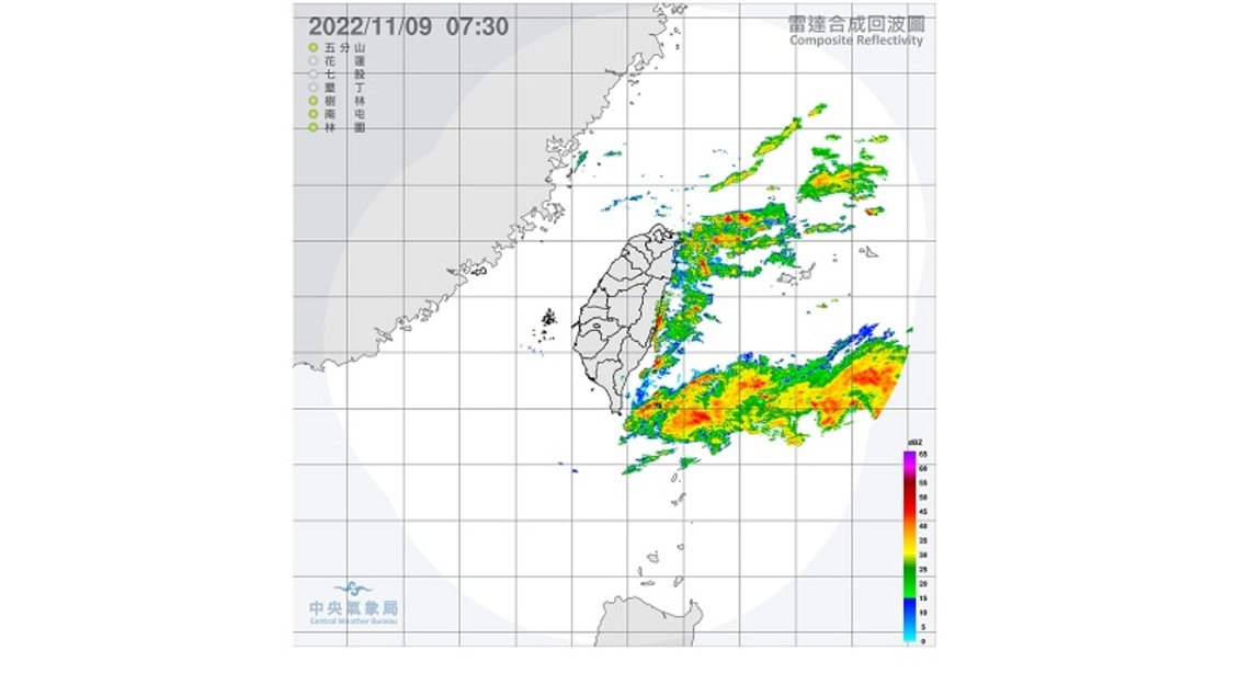 大臺北東半部局部短暫雨   基隆北海岸東北部局部大雨  其他多雲到晴