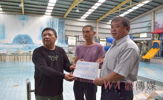 民營業者捐北港鎮立游泳池　百萬SPA設備、兒童戲水設施