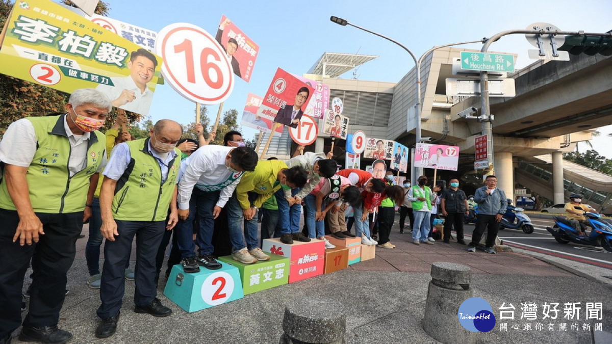 ▲左楠區是高雄競爭最激烈的選區之一,陳其邁以母雞角色拉抬黨內議員參選人。(圖/記者 許高祥 翻攝)