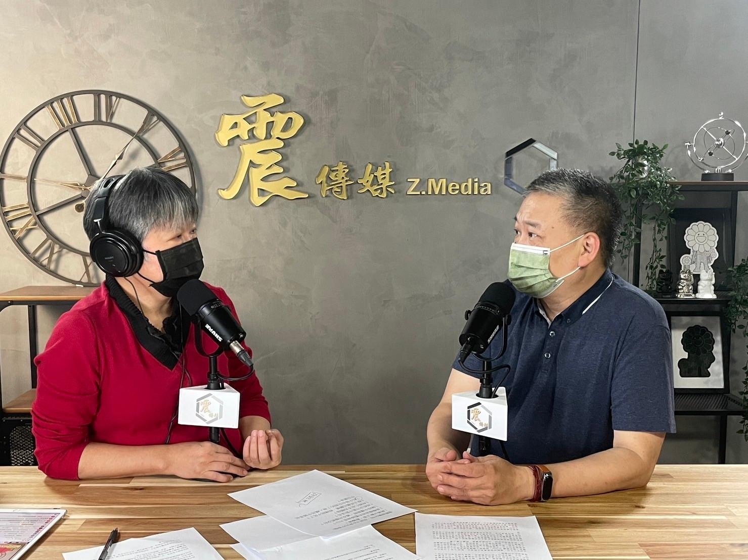 吳崑玉10日接受黃光芹主持的《新聞不芹菜》專訪。翻攝黃光芹臉書