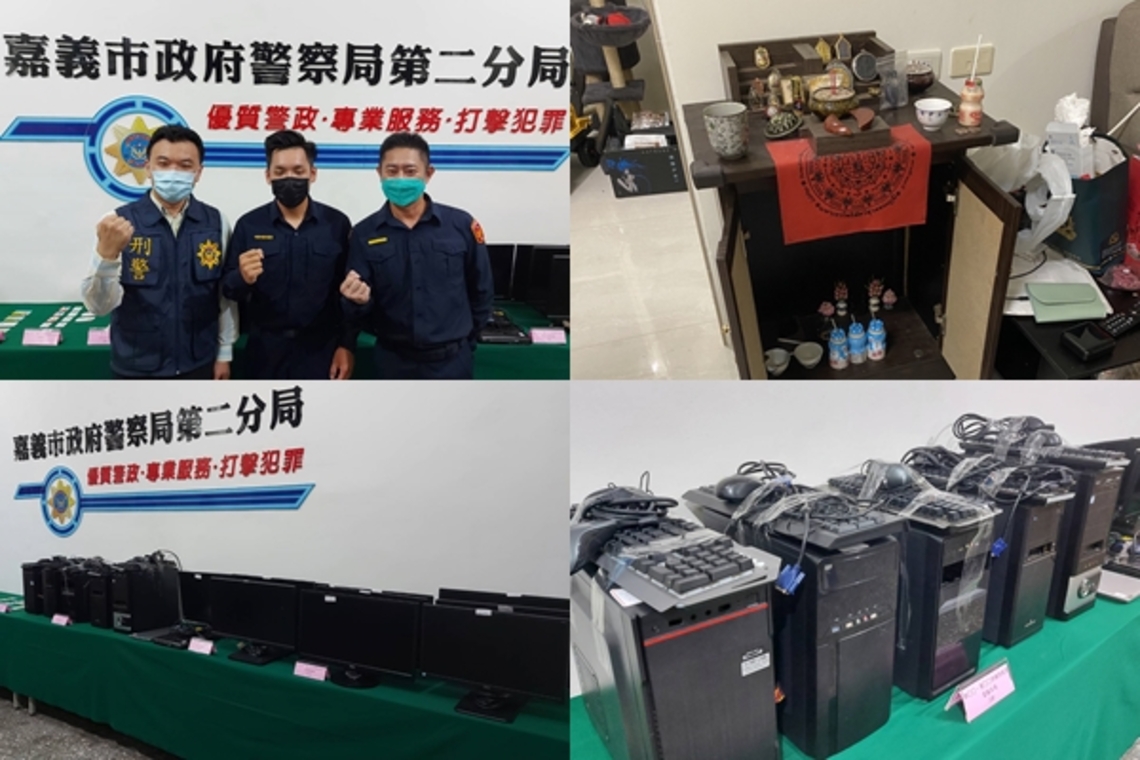 從警2年多員警 落實清樓淨治安 機警破獲 養小鬼 祈求賺大錢詐騙機房逮2嫌