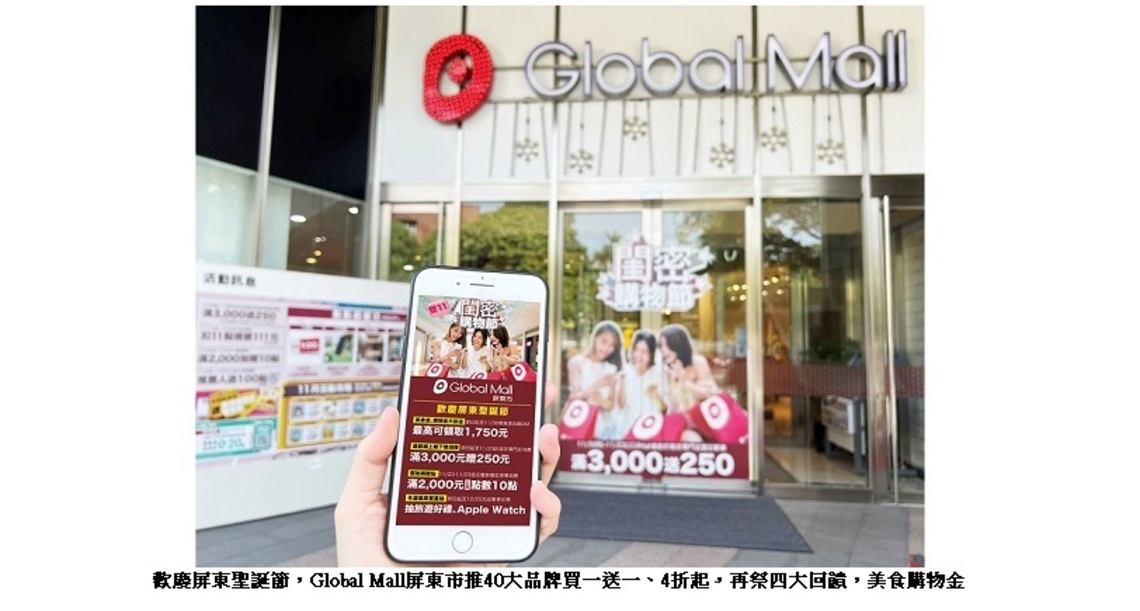 屏東聖誕節開城 Global Mall屏東市祭四大回饋同慶