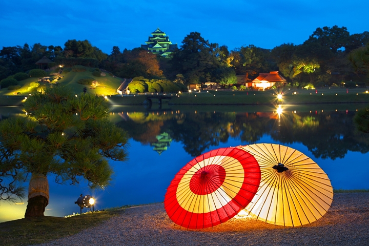 岡山後樂園秋夜熱鬧不停歇 幻想庭園特別開園活動開跑