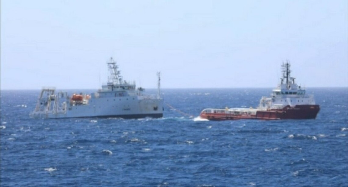「新海研一號」失去動力 海巡協助救援並全程戒護返台
