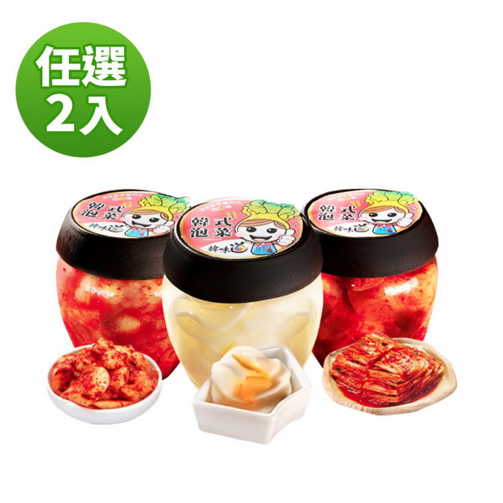 【韓味不二】韓味道泡菜，2罐組活動價799元。