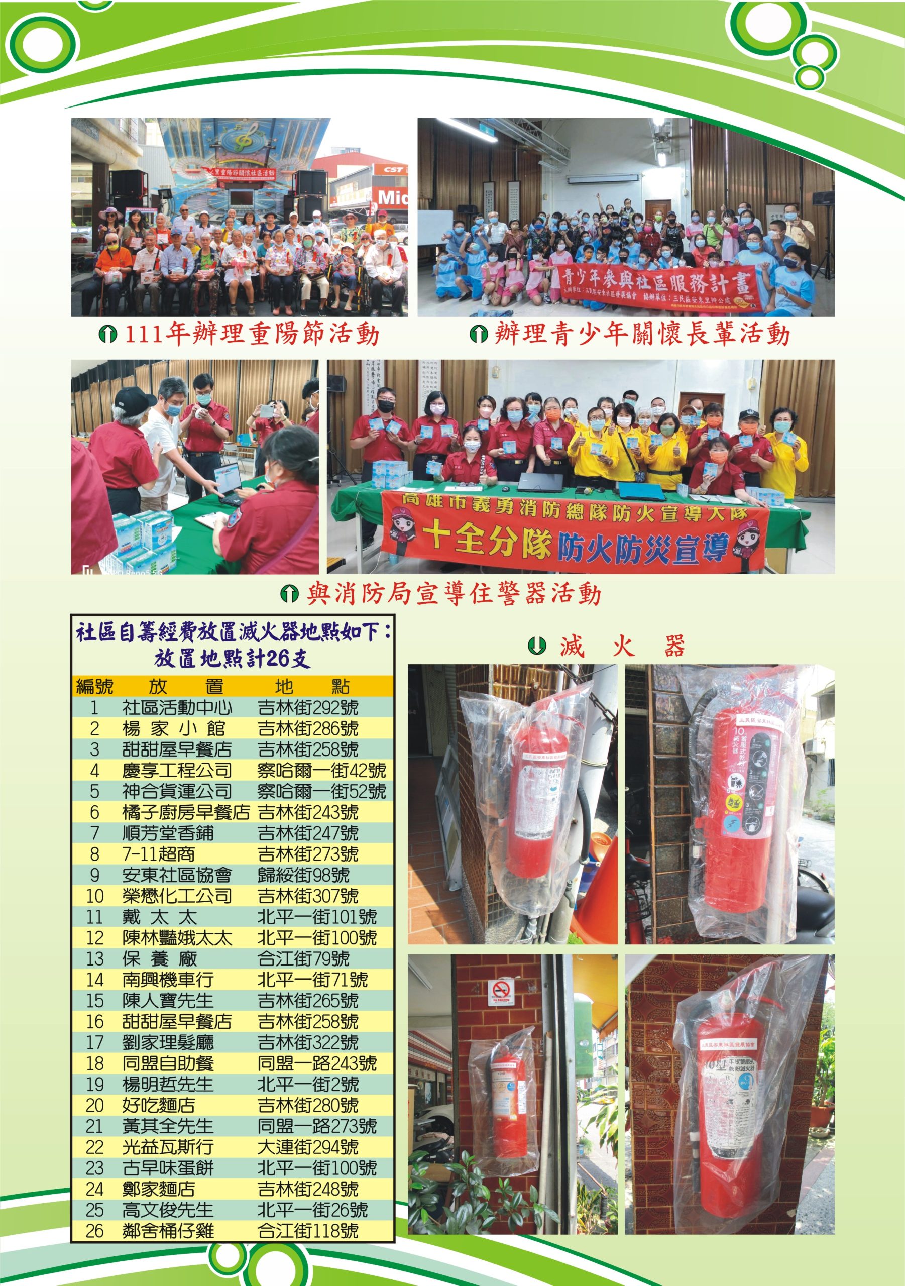 三民區安東里里長林添祥給里民的一封信