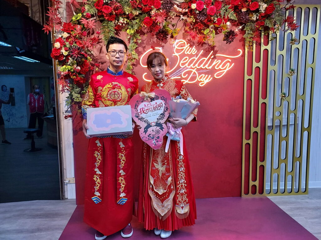 最美結婚背板在高雄美輪美奐
