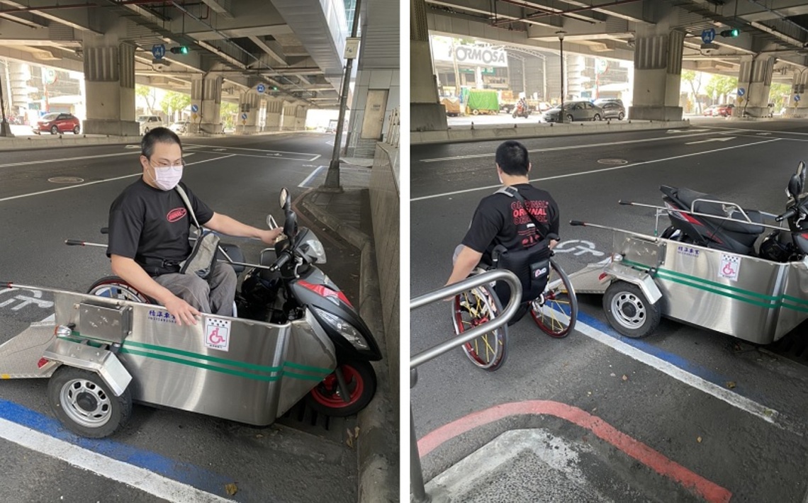 人行道設計不良、停車格遭佔用 市議員候選人鄭侑青呼籲重視無障礙路權