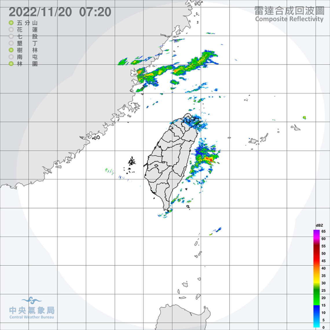 東北季風稍增宜花雨勢大 馬祖夜晚清晨西部留意霧