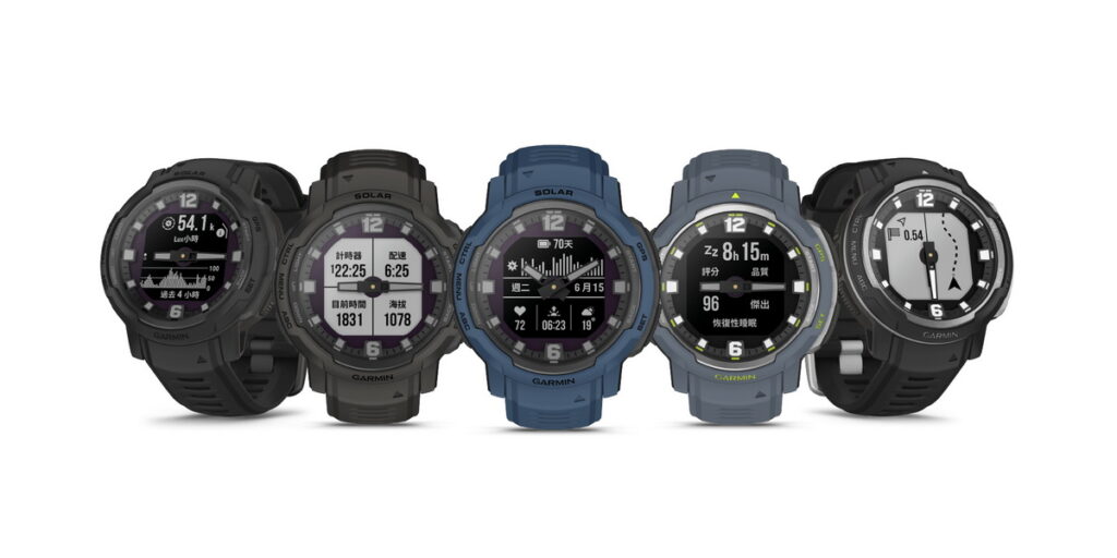 為應援各式玩家穿搭需求，Garmin Instinct Crossover 以硬派外型搭配強悍雙層錶圈，並推出5款內斂沉穩選色