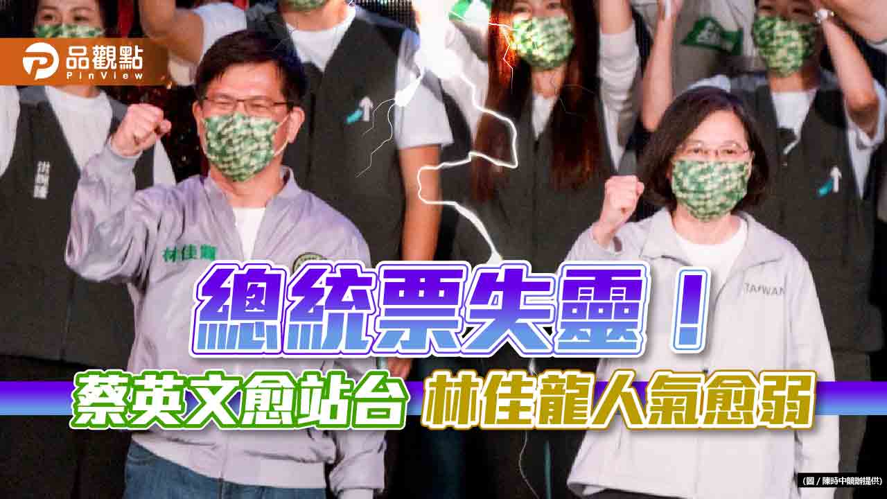 蔡英文狂站台助選,網友判讀:林佳龍危險指標愈高|政治