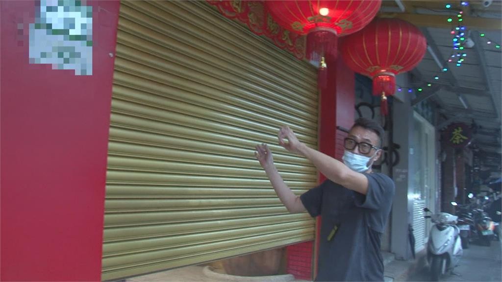 圖片說明：士林夜市觀光發展協會理事長吳國中說明遭賴信瑜暴力毀損的財損狀況。（圖／專案小組攝）
