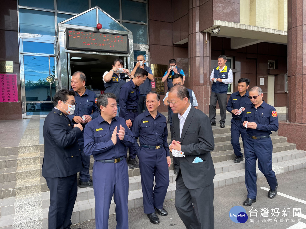 黃明昭署長期勉全體警察同仁於選舉期間能堅守崗位,戮力以赴,守護民眾安全。<br /><br /> <br /><br />