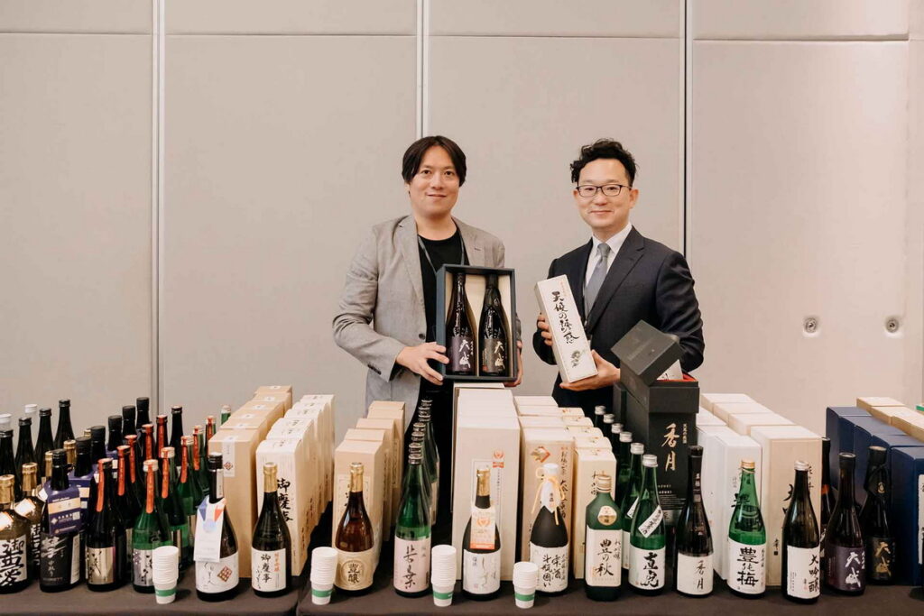 圖:酒品交流展示會(Japan Quality Farm及茨城県商公會提供)(未成年請勿喝酒)