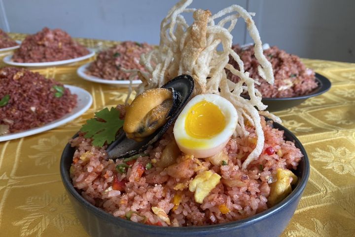 第一屆卡蹓紅糟炒飯王比賽,參賽者作品讓人驚豔。 圖:馬祖國家風景區管理處/提供