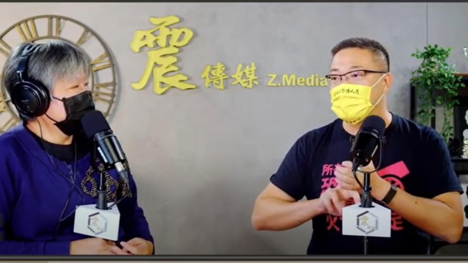 朱學恒22日接受資深媒體人黃光芹專訪。翻攝《新聞不芹菜》