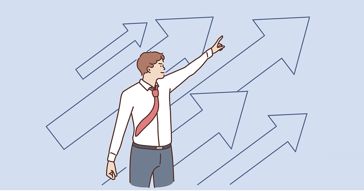 Business development and success concept