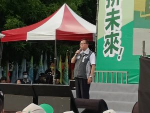 圖片說明:桃園市長鄭文燦力挺鄭運鵬,強調鄭運鵬的民主DNA根正苗綠。(圖/警政時報攝)