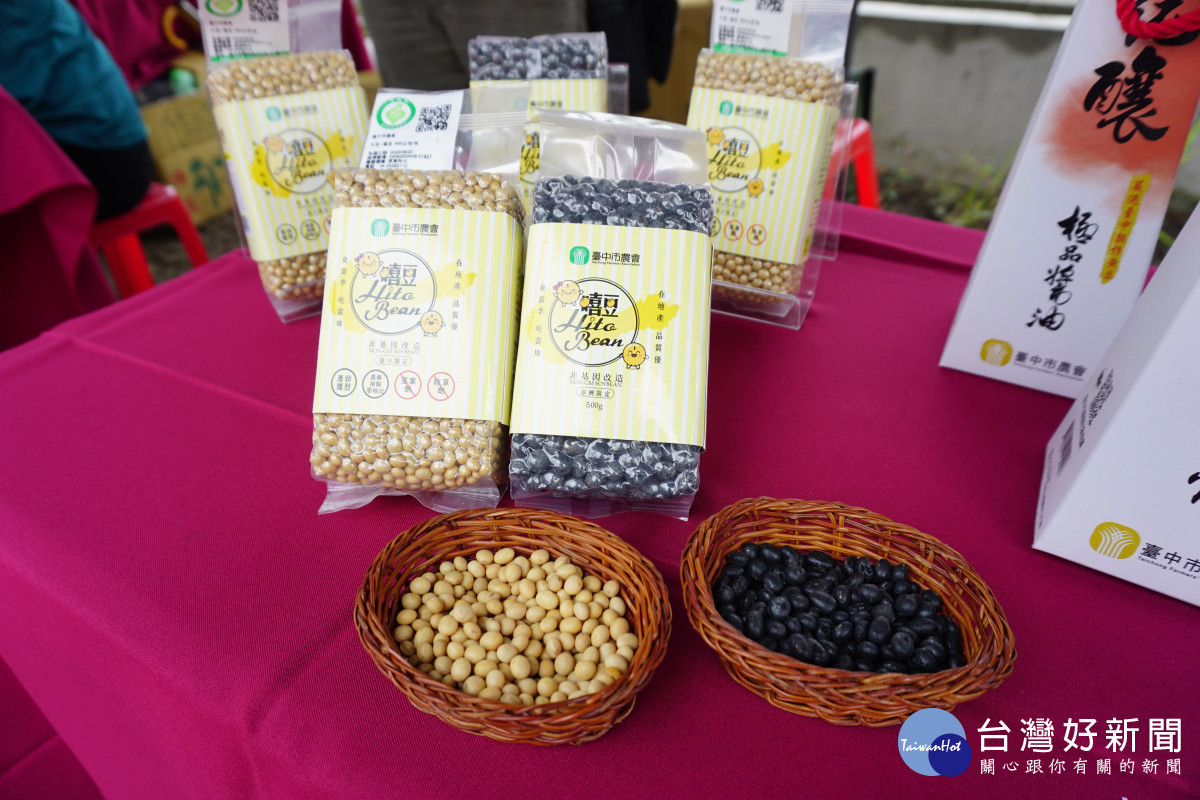 台中市今年契作大豆總面積超過150公頃,預計收成320至375公噸。