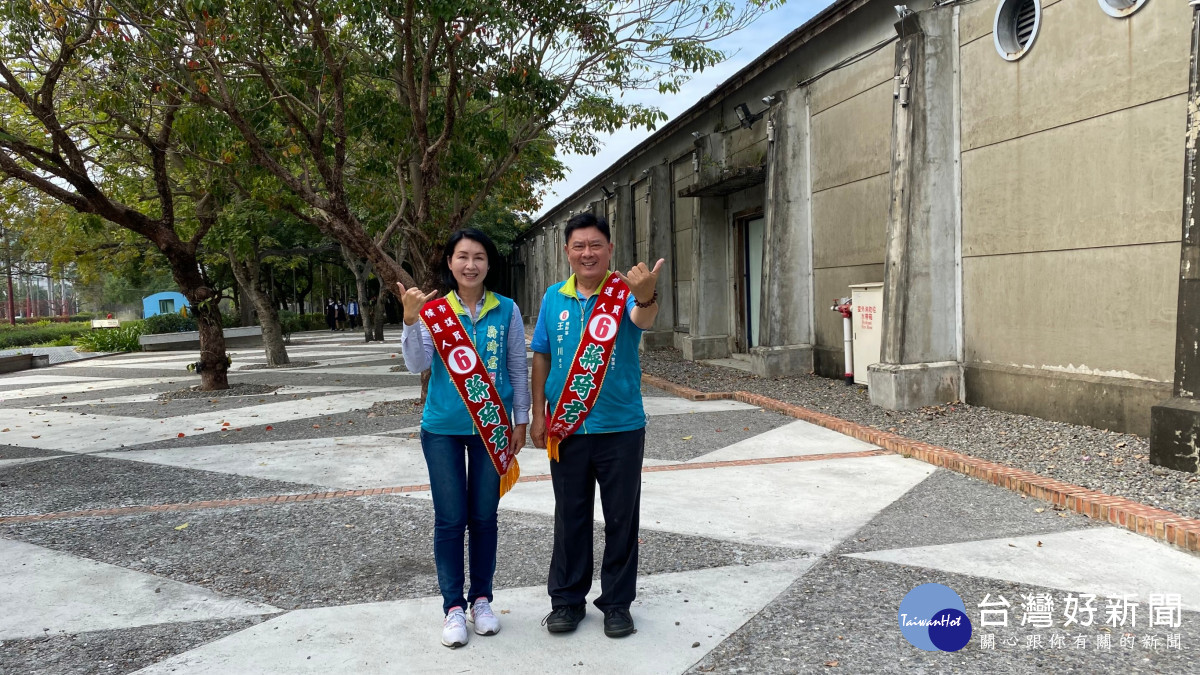 無黨籍台南市大北門區市議員蔣琦君推出政見,要將蕭壠文化園區轉型為東南亞文化園區。(莊牧之攝)