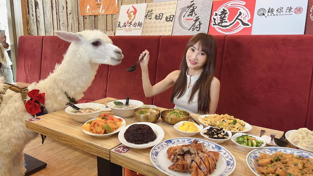 3500萬流量TikTok萌獸麥可 推廣西湖商圈 財富女神王宥忻大推家鄉味不輸國際美食。(圖/財富女神有限公司提供)