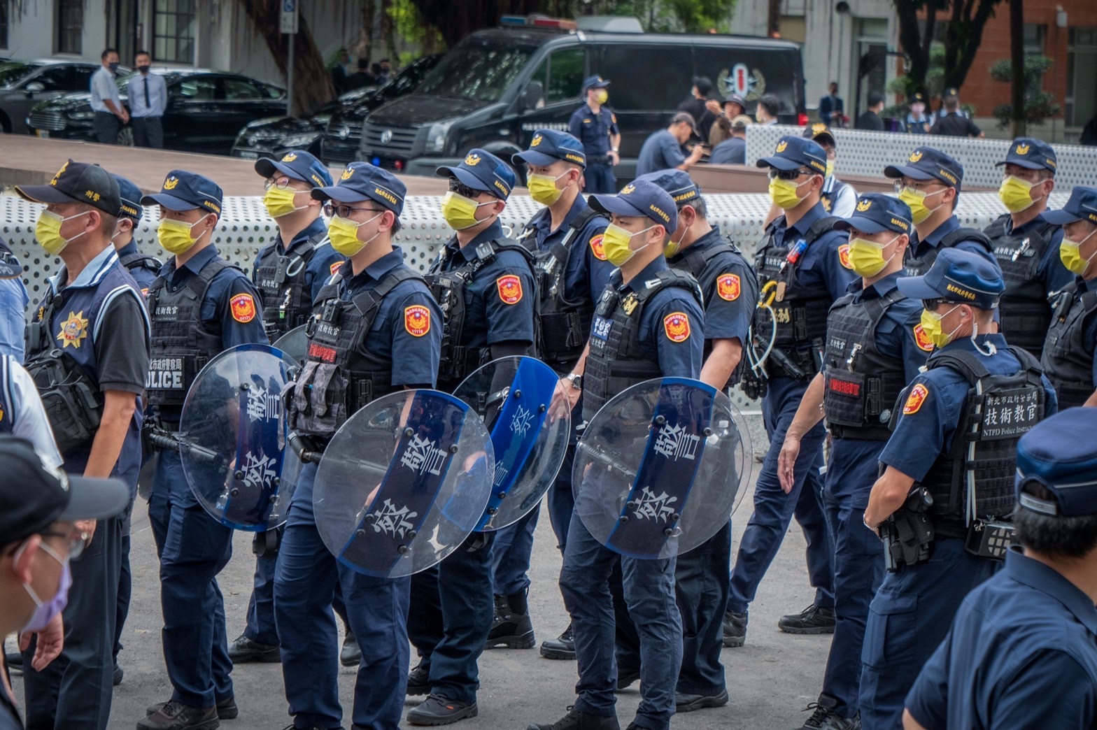 新北市警察局向中央申請機動保安警力6個分隊約240人,共同組成「祥和平安機動隊」。(記者楊國域翻攝)