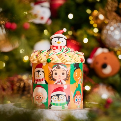 Vive Cake Boutique的 Flippy's Festive Parade 蛋糕