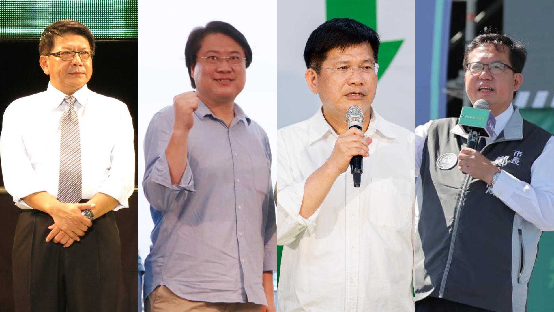 潘孟安、林右昌、林佳龍、鄭文燦被點名可能入閣。合成照片/翻攝臉書