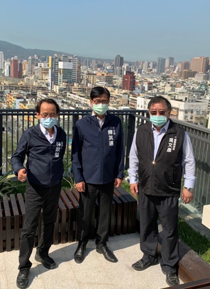 漾新聞|施工進度已達99.99% 陳其邁視察凱旋青樹社宅