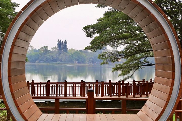 虎頭埤風景區全新湖景打卡聖地。 圖:臺南市政府觀光旅遊局/提供