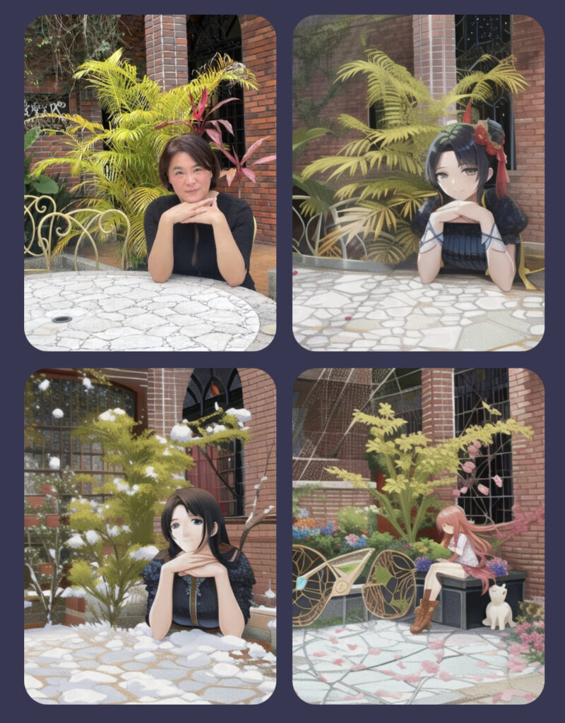 立委陳玉珍也跟風玩起AI變身遊戲,化身甜美可愛的萌系女孩,
