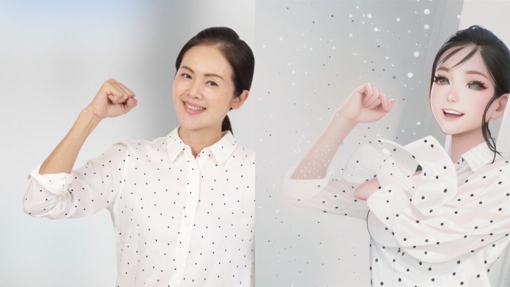 新北市議員洪佳君則變身成開朗的美少女