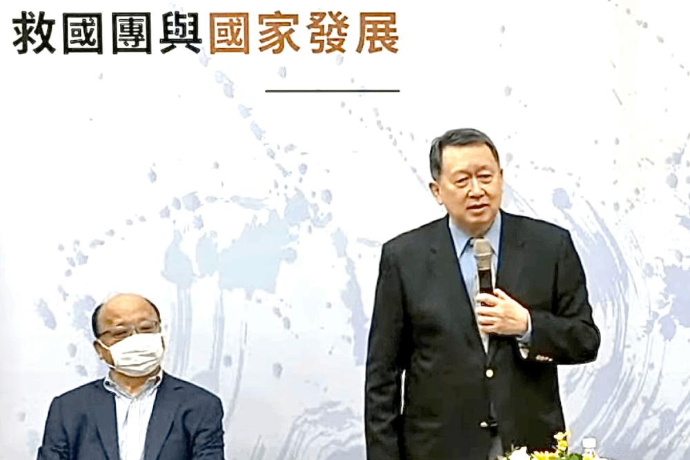 趙怡呼籲馬英九帶領民間人士團結自救 發揮力量挺救國團 20 趙怡、胡自強合影
