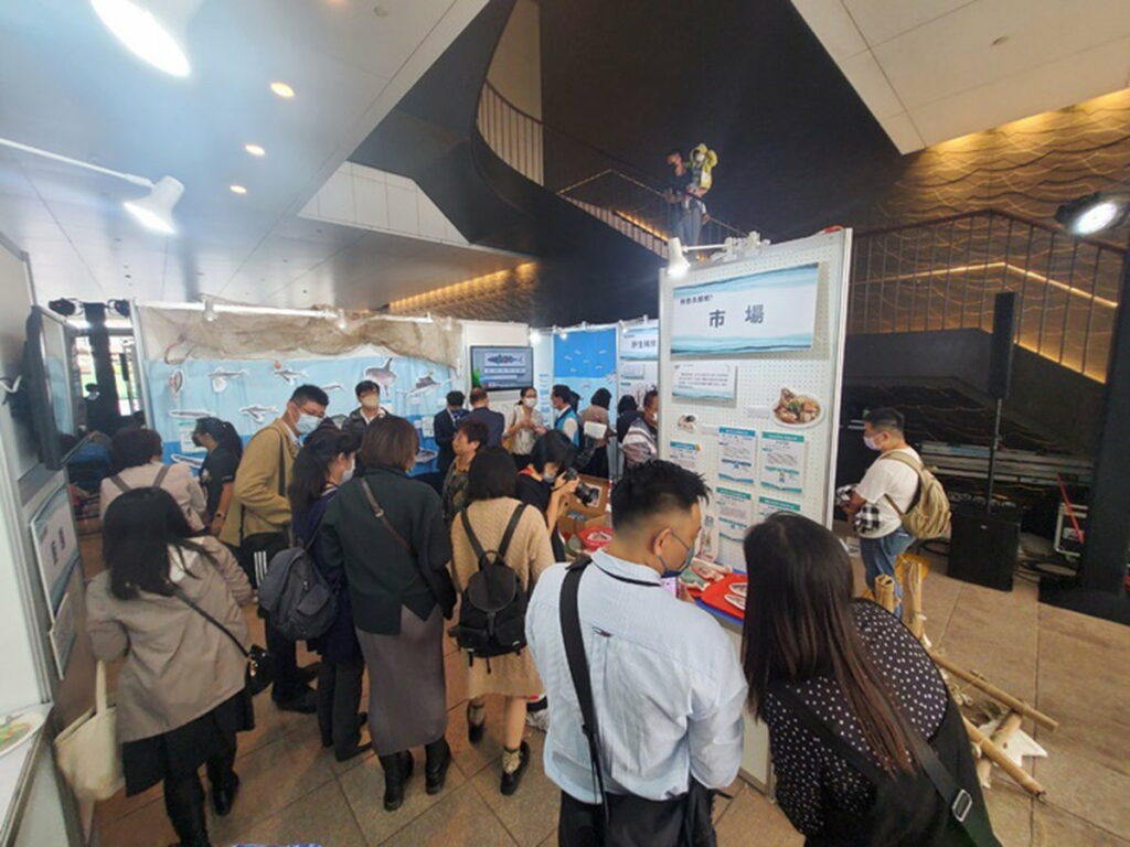 會場旁的互動成果展