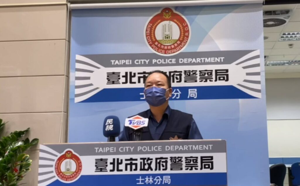 士林分局偵查隊副隊長林顏興說明案情