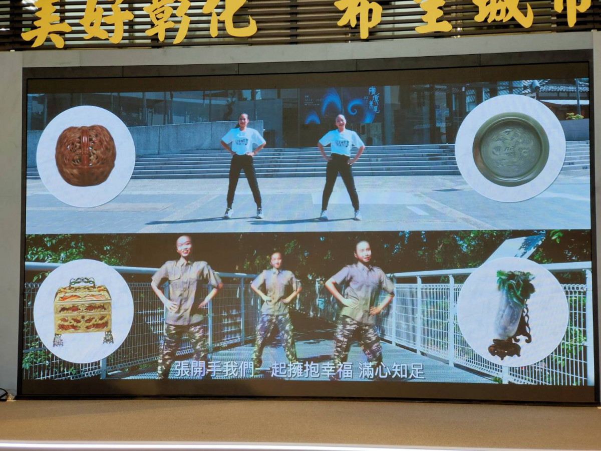 故宮國寶遊彰化主題曲發表暨動動操影片徵選競賽即日起啟動。圖/記者鄧富珍攝