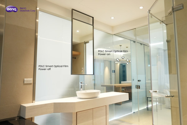 BenQ Materials- PDLC Smart Opical Films application in shower. The PDLC Smart Film displays see-through and matte effects when powered on/off. Not only does this product protect your privacy, the electronically controlled conversion function is also highly cost-effective. With the advantages of heat insulation and UV insulation, coupled with low power consumption, the PDLC Smart Film can be used effectively in the home, office spaces, clinics, building windows. BenQ Materials- PDLC Smart Opical Films application in shower. The PDLC Smart Film displays see-through and matte effects when powered on/off. Not only does this product protect your privacy, the electronically controlled conversion function is also highly cost-effective. With the advantages of heat insulation and UV insulation, coupled with low power consumption, the PDLC Smart Film can be used effectively in the home, office spaces, clinics, building windows.
