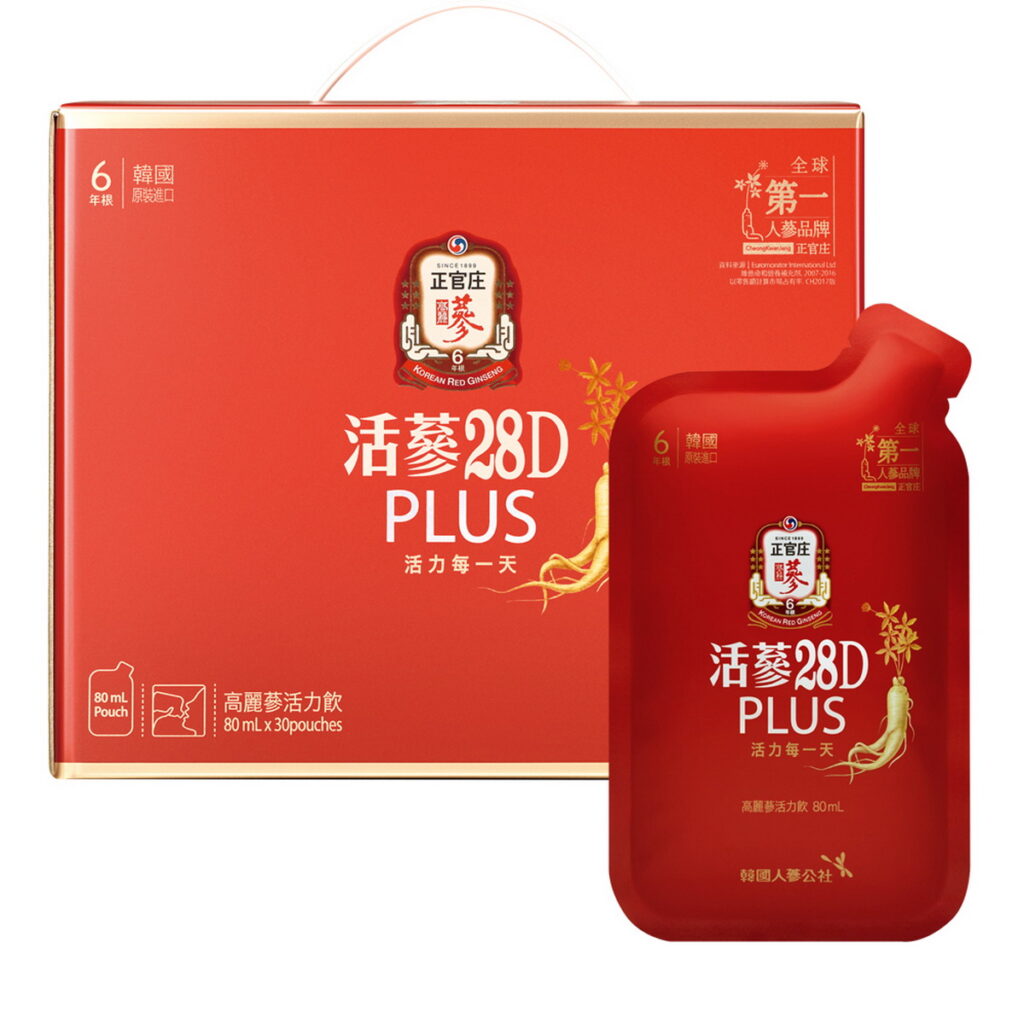 「活蔘28D」與「活蔘28D PLUS」皆含有3種維他命B及牛磺酸,其中「活蔘28D PLUS」選用異麥芽寡糖幫助營養好吸收,隨時補充元氣,用活力迎接每趟旅程!