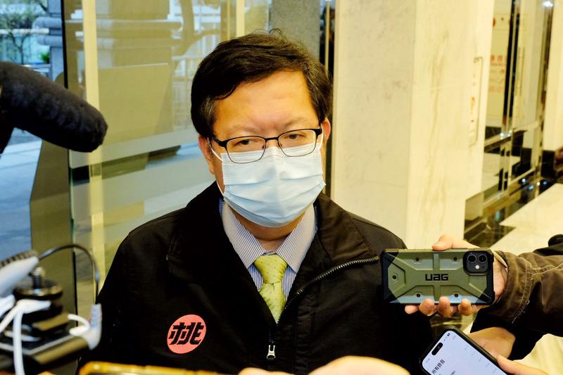 鄭文燦8日表示,會全力支持賴副總統,順利當選黨主席。中央社