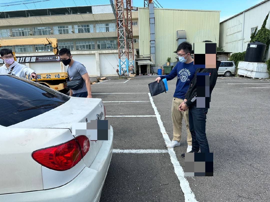 蘆竹分局偵破假檢警詐騙集團。(記者宋紹誠翻攝)