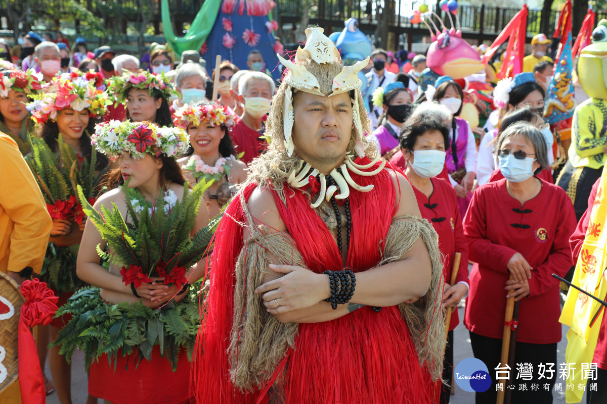 邁入第15年的「新港奉天宮國際媽祖文化節」, 今年首次在新港街面舉行藝術踩街/陳致愷翻攝
